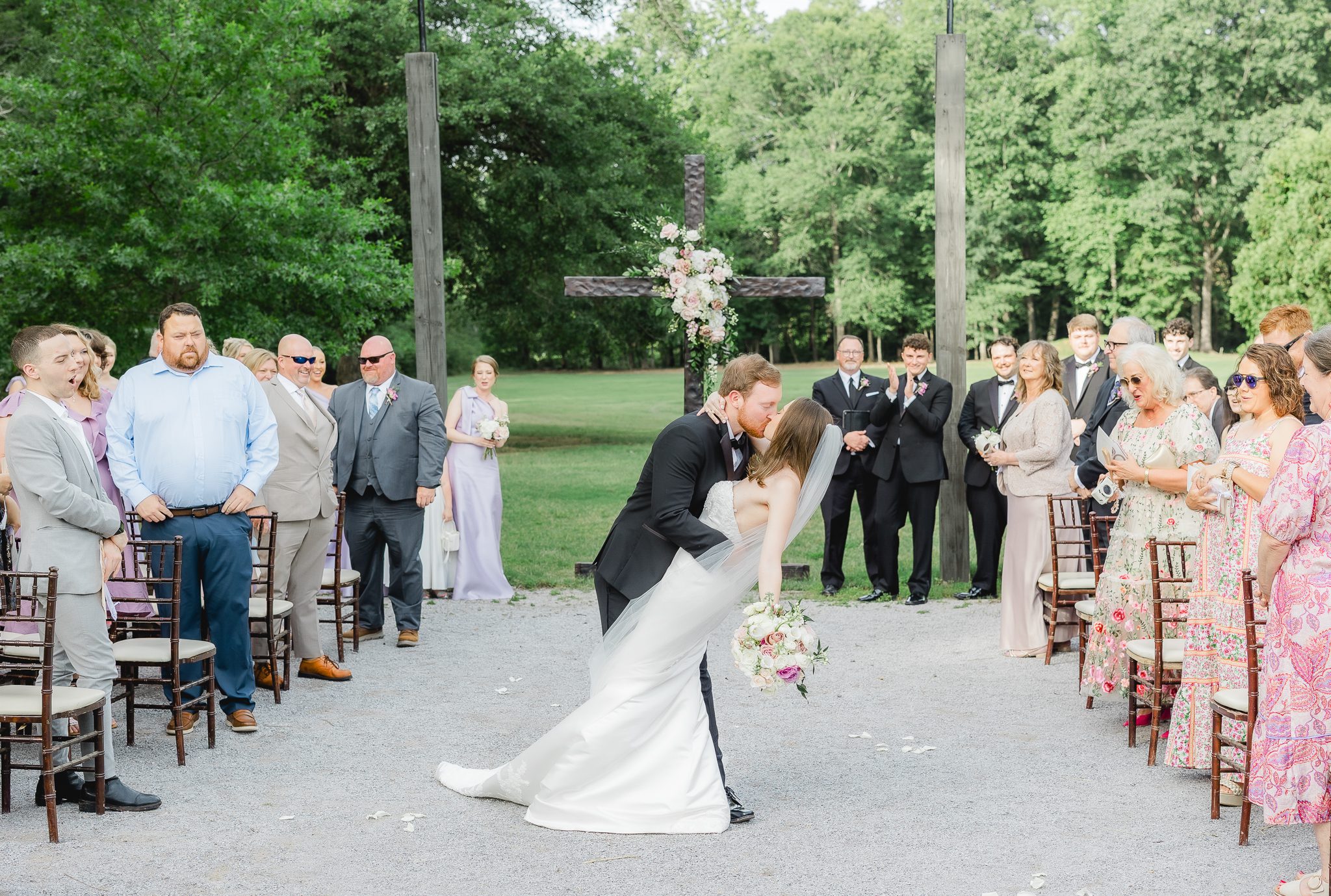 Romantic wedding at Windwood Equestrian in Birmingham Alabama