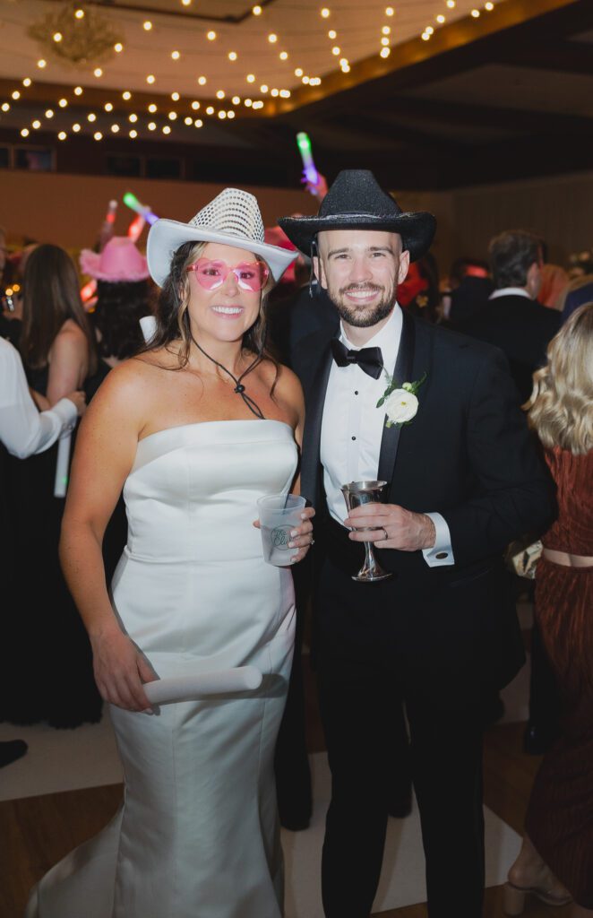 Bride & Groom dancing at a Birmingham Alabama wedding reception with lively celebration