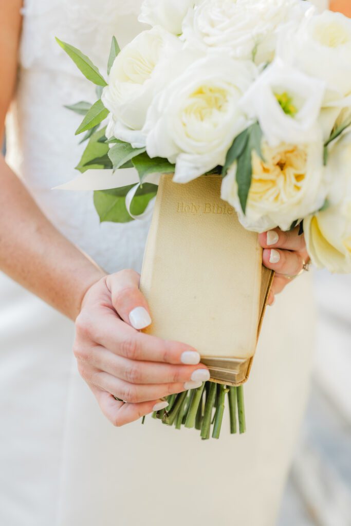 Bride's wedding florals for a Birmingham Alabama wedding detail photo