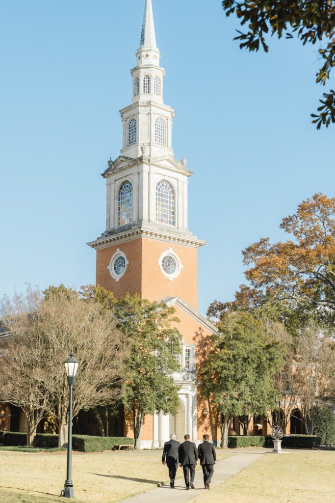 Wedding ceremony at Reid Chapel in Birmingham Alabama