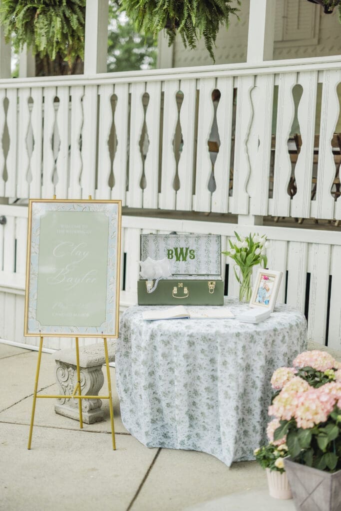 Wedding ceremony details at Camelot Manor in Birmingham Alabama