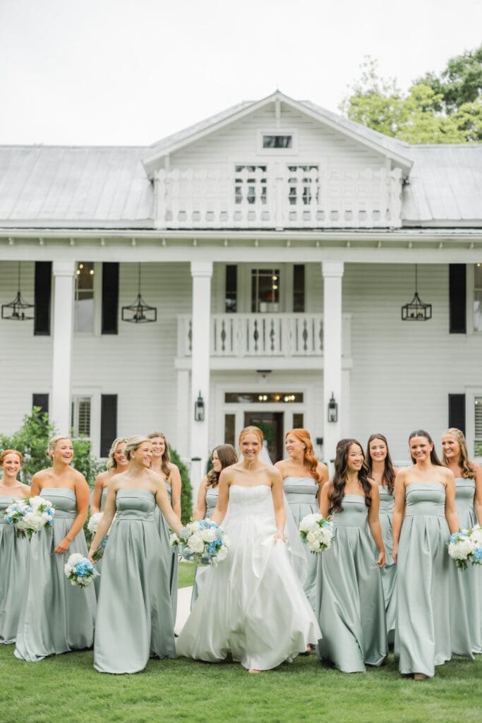 Elegant bridesmaid portraits at Birmingham Alabama wedding