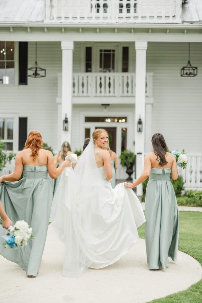 Elegant bridesmaid portraits at Birmingham Alabama wedding