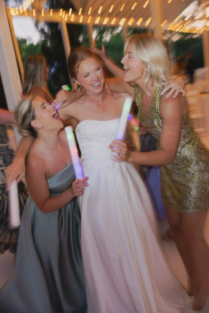 Fun wedding reception celebration at Camelot Manor