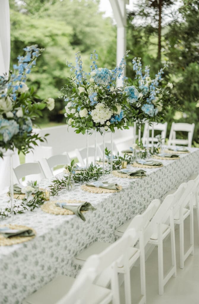 Luxury wedding floral details in Birmingham Alabama