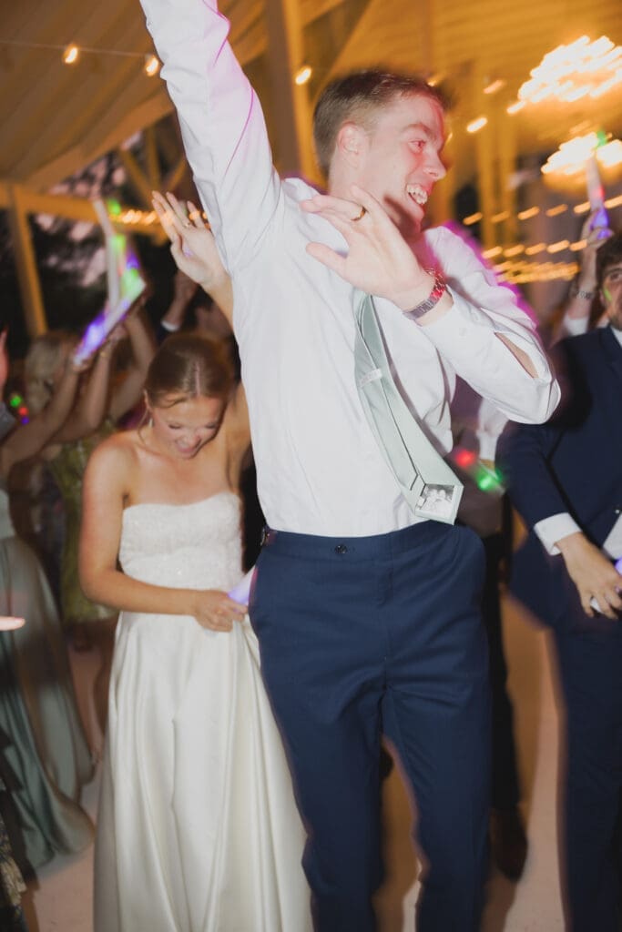 Packed dance floor during Birmingham Alabama wedding reception