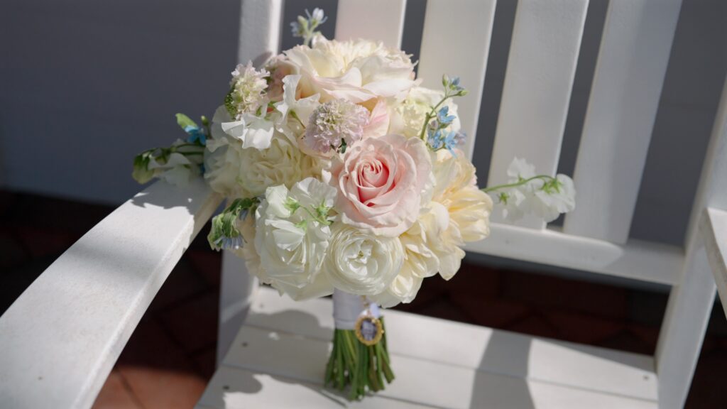 Bride bouquet photographed at The Preserve Town Hall wedding