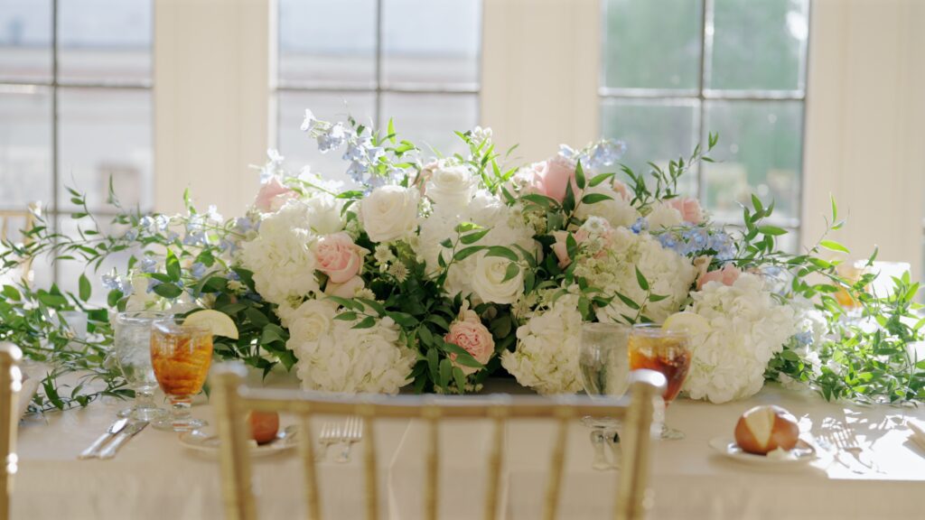 Wedding florals by The Ivory Orchid at The Florentine