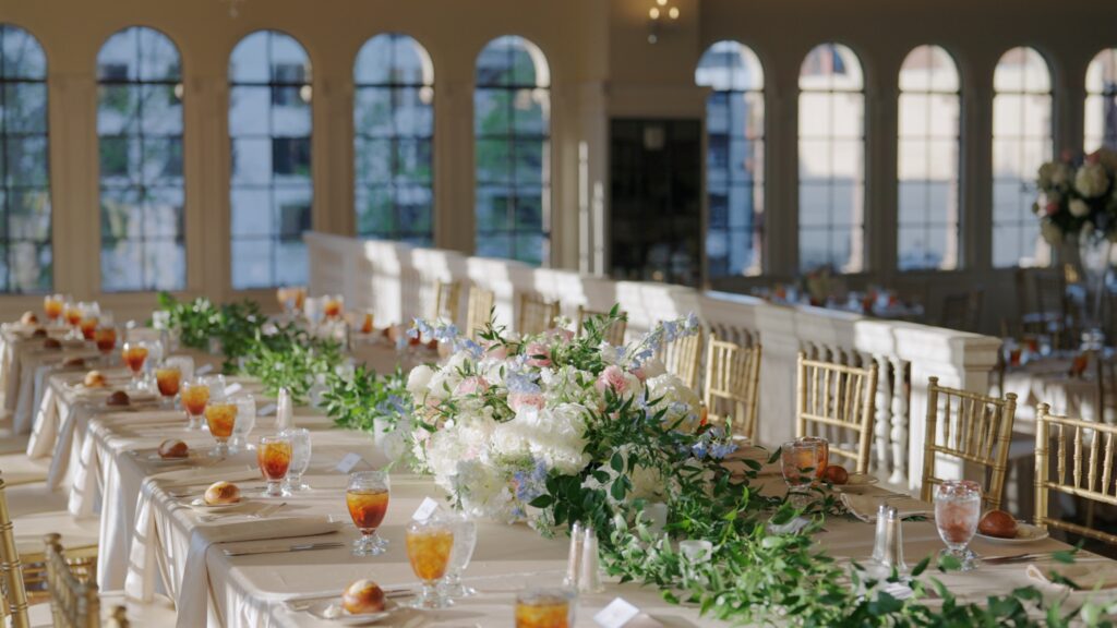 Wedding florals by The Ivory Orchid at The Florentine