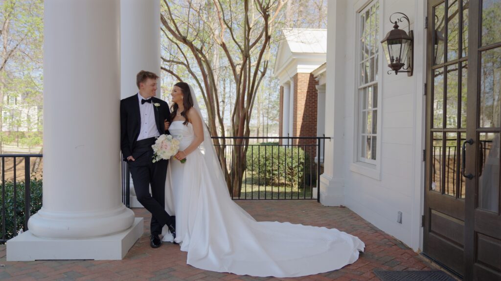 Bride and groom portraits at The Preserve Town Hall