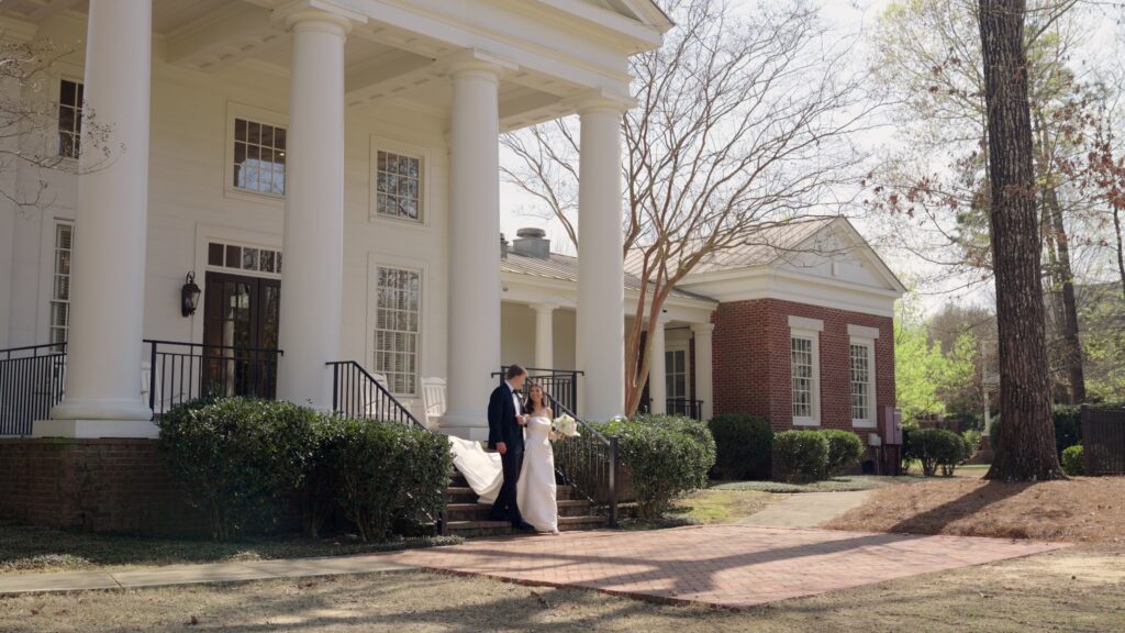 Bride and groom portraits at The Preserve Town Hall