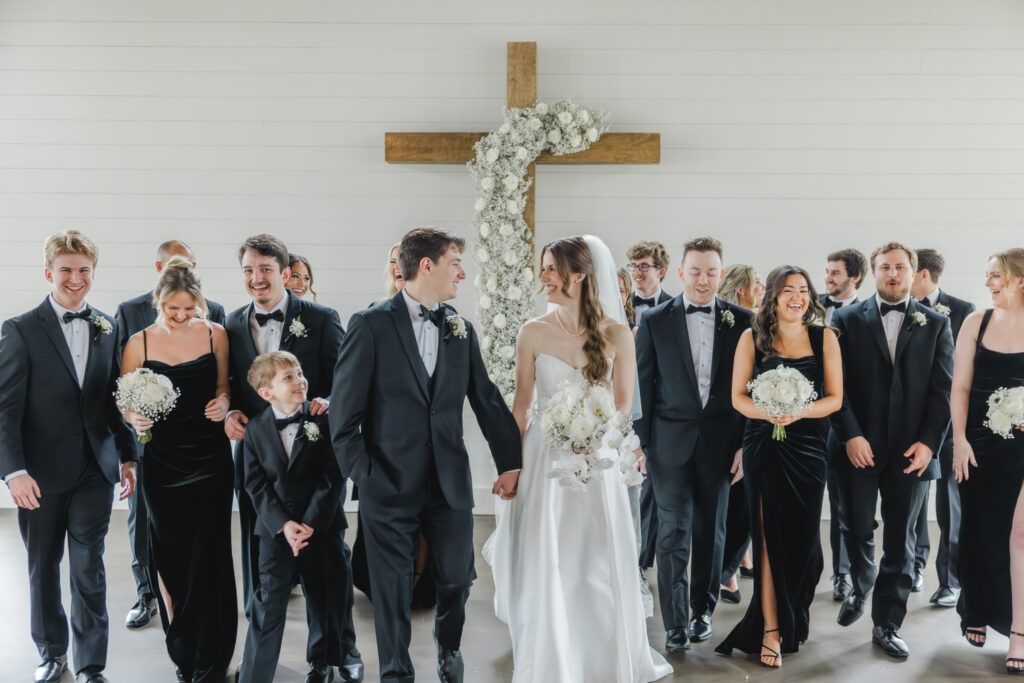 Bridal party portraits at Ridge Pointe near Birmingham, Alabama.