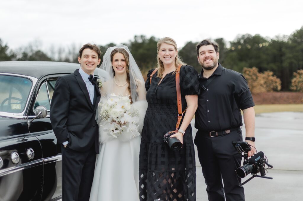 Defining Moments Media photographing and filming a wedding at Ridge Pointe.