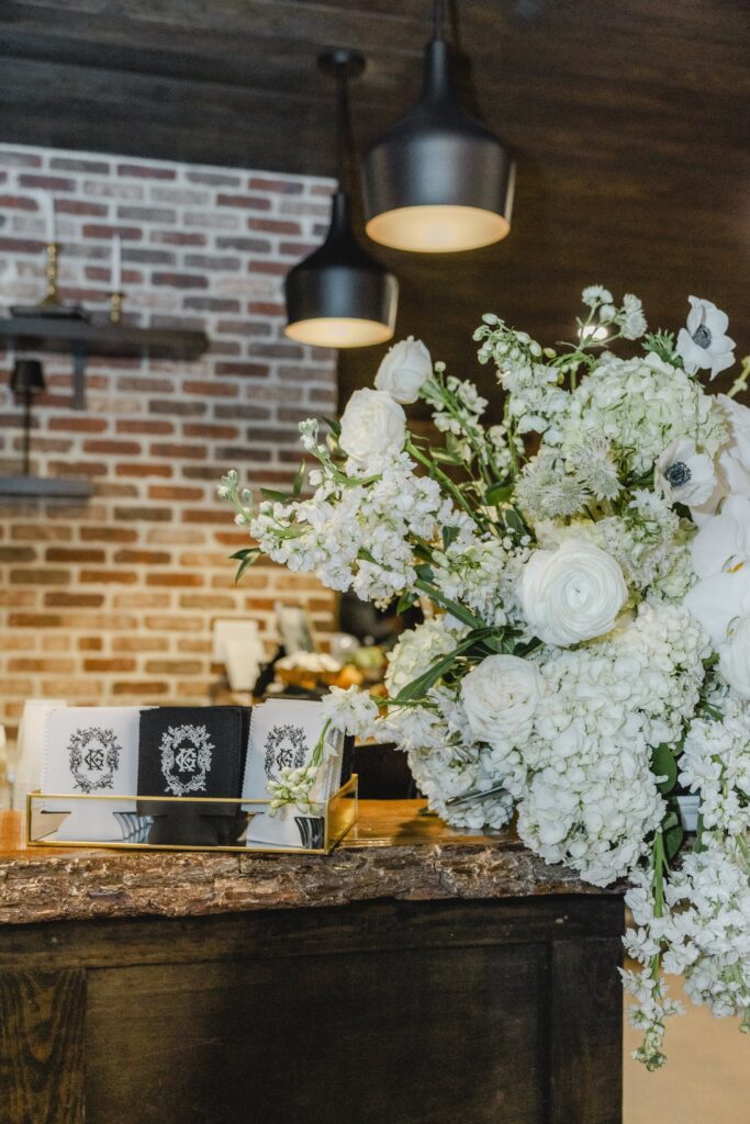Luxury reception details photographed during a Ridge Pointe wedding.