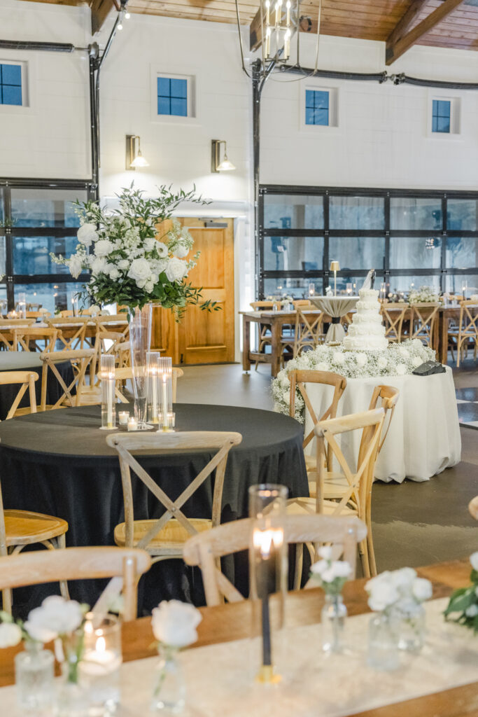 Reception details done by Jenny Dansby with Threefold Events