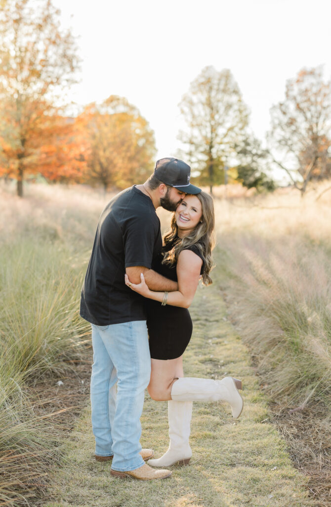 Birmingham family photographer capturing a family during a fall mini session