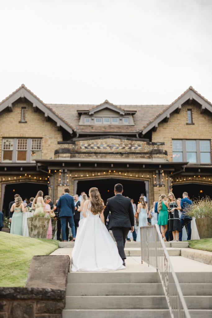 Wedding reception setup at Clubhouse on Highland for Kendall and Luke’s Birmingham wedding