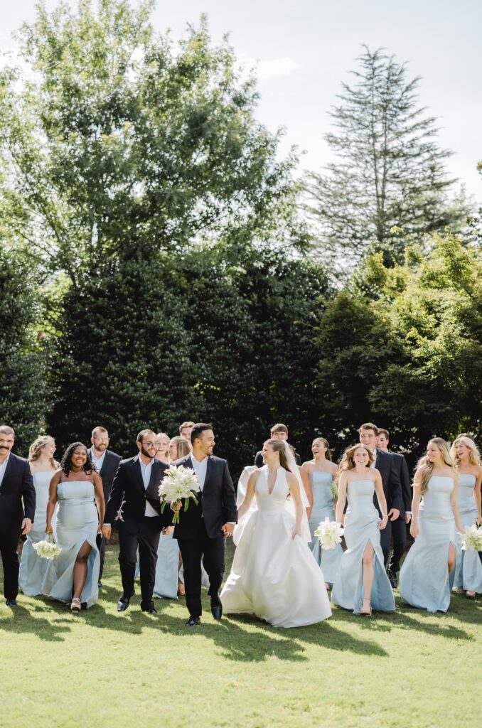 Kendall and Luke’s elegant bridal party photographed at Church of the Highlands Grants Mill