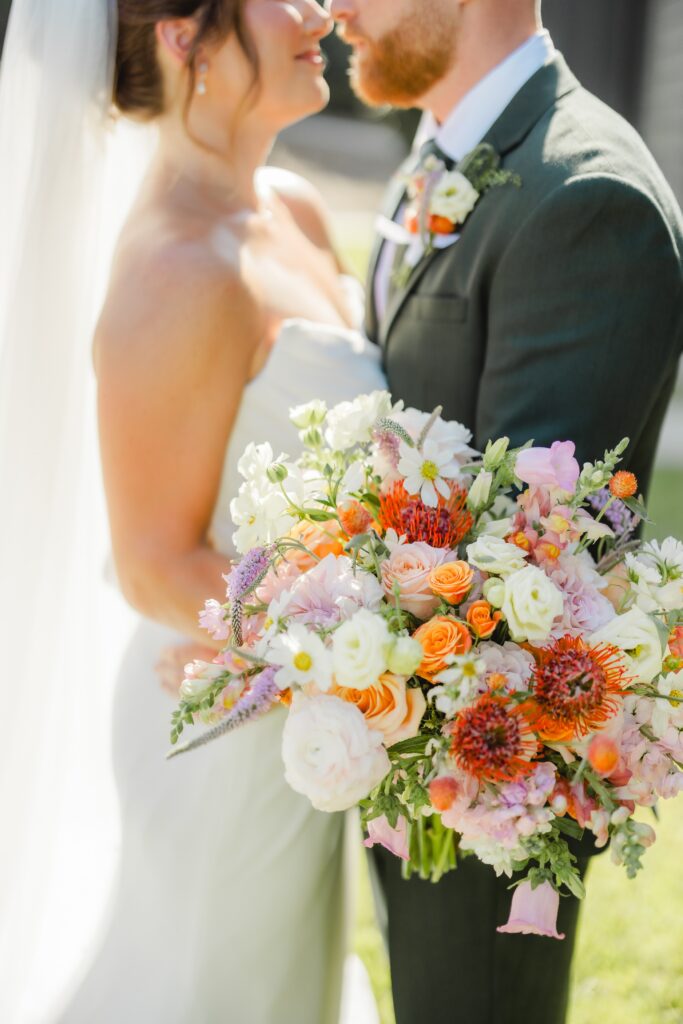 Wedding flowers at the Barn at Smith Lake