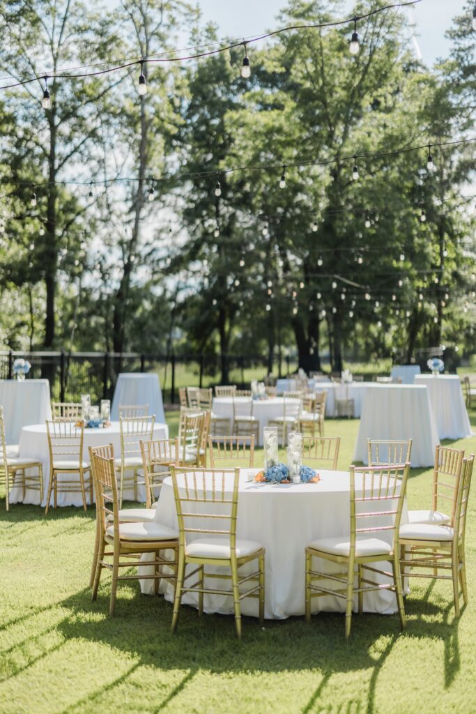 Wedding reception details prepared for Abby and Jonathan’s celebration.