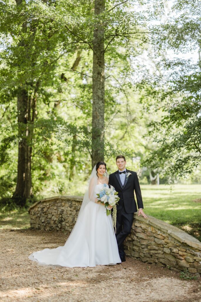 Abby & Jonathan couple portrait at Mathew's Manor