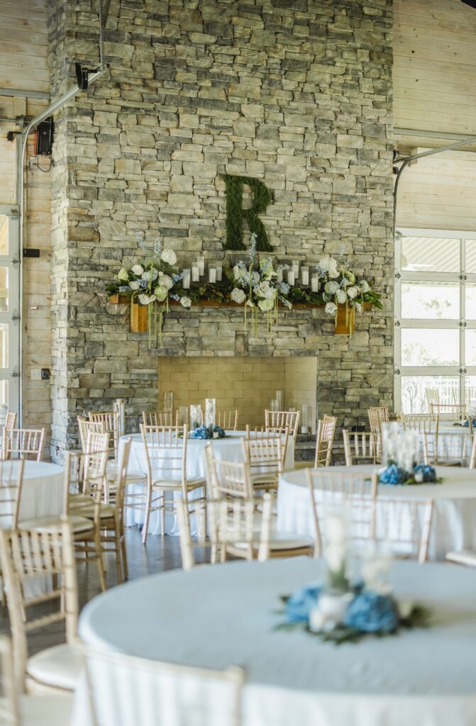 Wedding reception details prepared for Abby and Jonathan’s celebration.