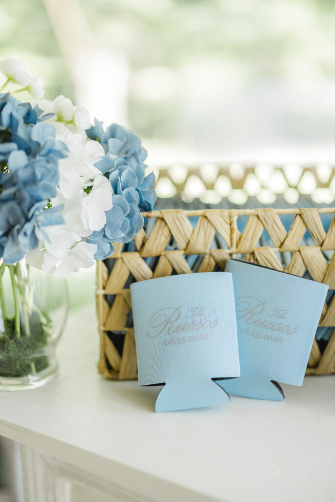 Wedding reception details prepared for Abby and Jonathan’s celebration.