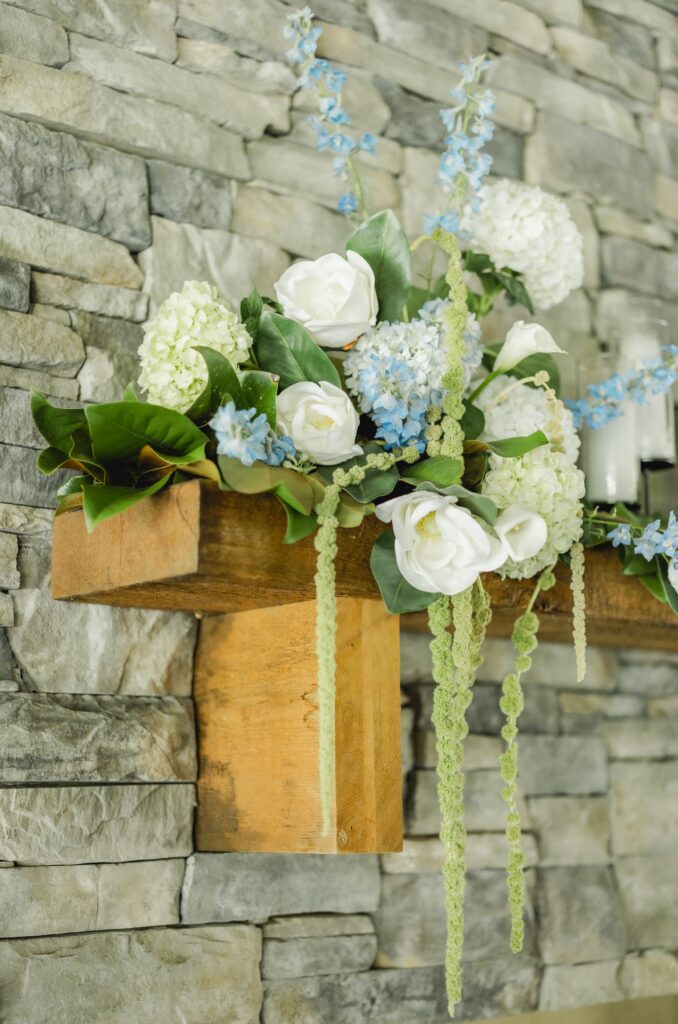 Wedding reception details prepared for Abby and Jonathan’s celebration.