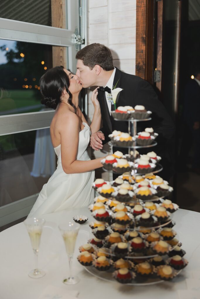 Abby and Jonathan together during their wedding reception.